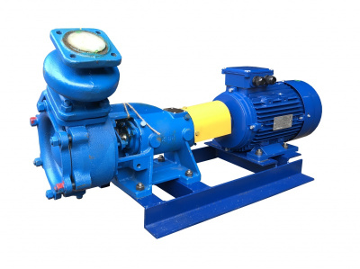 Насос ВКС 5/32 К агрегат на раме, с двигателем 7,5 кВт, материал  нержавеющая сталь, уплотнение  сальниковое