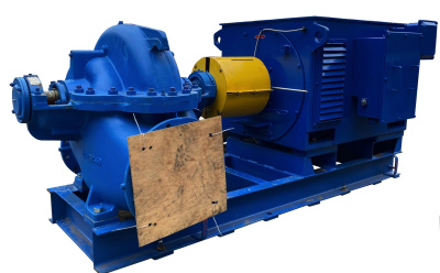 Насос 1Д1600-90а агрегат на раме, с двигателем