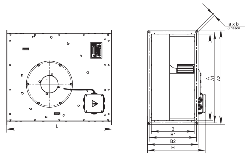 Чертеж вентилятор канальный
