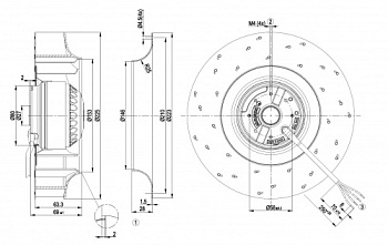 Центробежный вентилятор ebmpapst R4E225AI0110