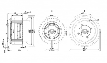 Центробежный вентилятор ebmpapst R4D310CK0301
