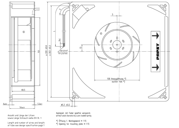 Центробежный вентилятор ebmpapst RG160-28/12 N