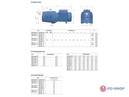 Насос самовсасывающий Pedrollo JSW 3CM
