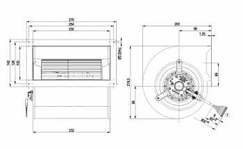 Центробежный вентилятор ebmpapst D2D146AA2423