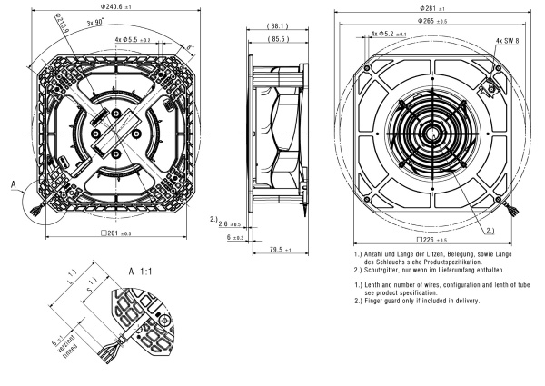 Вентилятор компактный ebmpapst RG 190-39/18/2TDMO