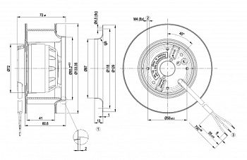 Центробежный вентилятор ebmpapst R2S133AE1743