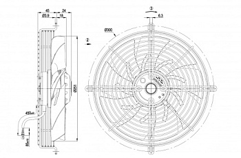 Осевой вентилятор ebmpapst S4E250AI0201
