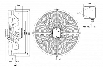 Осевой вентилятор ebmpapst S4D500AD0301