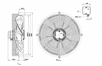 Осевой вентилятор ebmpapst S4E500AM0302