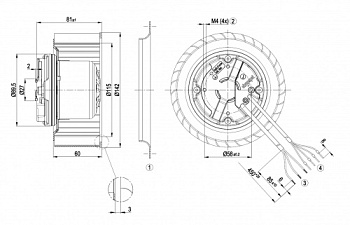 Центробежный вентилятор ebmpapst R3G140AF2310