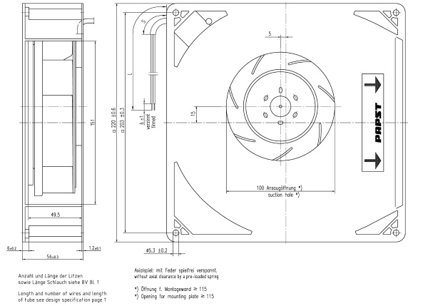 Центробежный вентилятор ebmpapst RG160-28/14 N