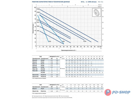 Насос вихревой Pedrollo PQm 60