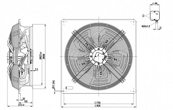Осевой вентилятор ebmpapst W4D630DF0304