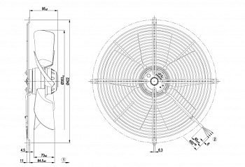 Осевой вентилятор ebmpapst S4E350BA0602