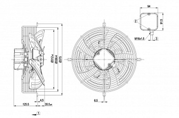 Осевой вентилятор ebmpapst S4E315AS2034