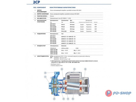 Насосная станция Pedrollo 2CPm 25/14B 24cl
