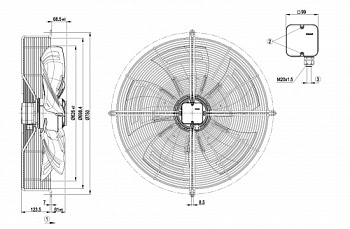 Осевой вентилятор ebmpapst S8D630AN0504