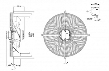 Осевой вентилятор ebmpapst S4D450BO1401