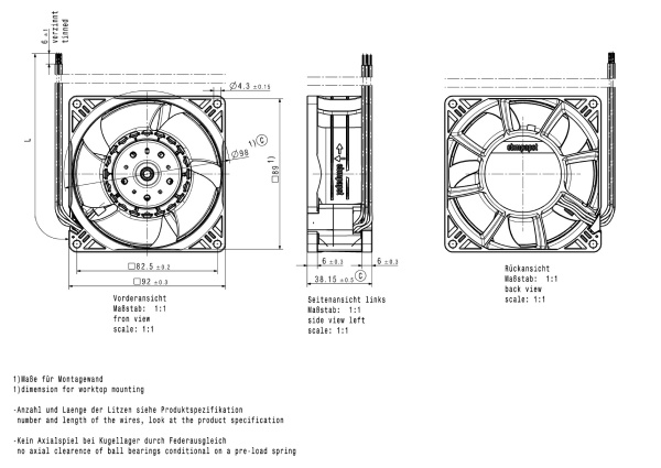 Вентилятор компактный ebmpapst 3212 J/2H3