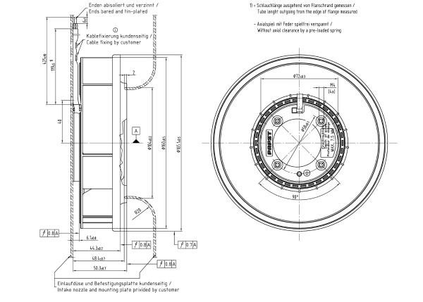 Вентилятор компактный ebmpapst RER 160-28/18 NTDI