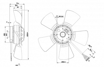 Осевой вентилятор ebmpapst A4D250AA3601