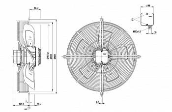Осевой вентилятор ebmpapst S4D500AE0301