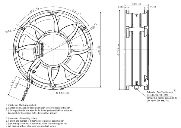 Вентилятор компактный ebmpapst 6318 N/2 TDH4P
