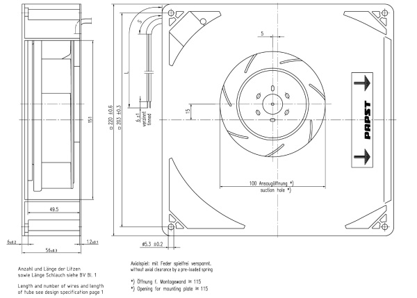 Вентилятор компактный ebmpapst RG 160-28/14 NTDH