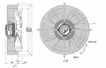 Осевой вентилятор ebmpapst S3G630AE5551