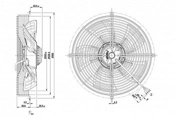 Осевой вентилятор ebmpapst S4E300AS7231