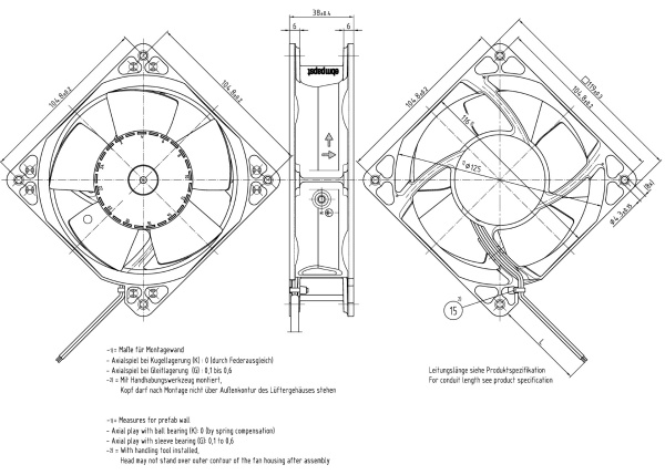 Вентилятор компактный ebmpapst 4118 NHU-294
