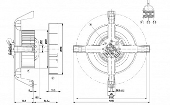 Центробежный вентилятор ebmpapst R2E180AH0533