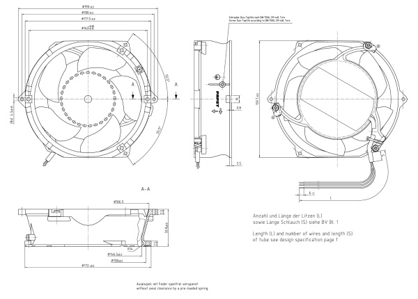 Вентилятор компактный ebmpapst DV 6424/2 TDA-806