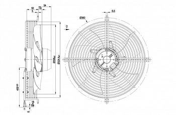Осевой вентилятор ebmpapst S2E300AP0231