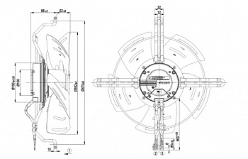 Осевой вентилятор ebmpapst S3G400LA4692