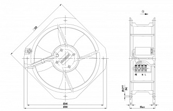 Осевой вентилятор ebmpapst W2E200HH3801