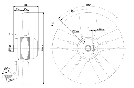 Осевой вентилятор ebmpapst A2D300AD0201