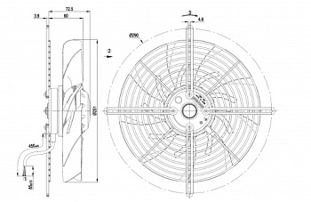 Осевой вентилятор ebmpapst S2E250BM0601