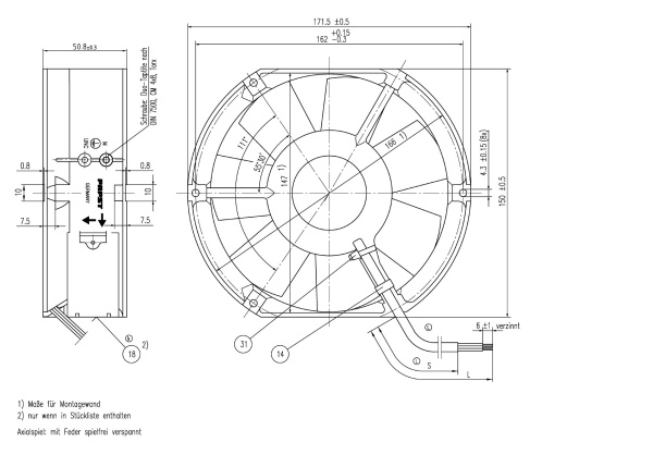 Вентилятор компактный ebmpapst 6448/2 TDHHP