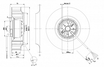 Центробежный вентилятор ebmpapst R2E220AB0684