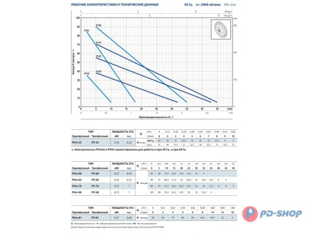 Насос вихревой Pedrollo PV 60 - EPDM