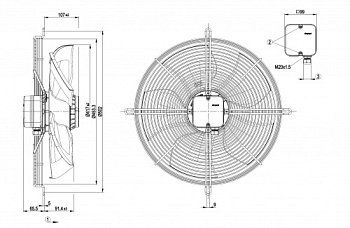 Осевой вентилятор ebmpapst S4D420BU0231